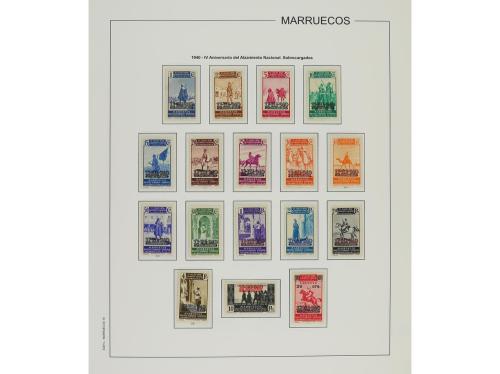 LOTES y COLECCIONES. MARRUECOS ESPAÑOL. Colección en álbum E