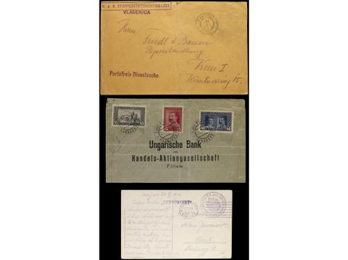 ✉ SERBIA. 1895-1915. CONJUNTO de 30 cartas y tarjetas con di