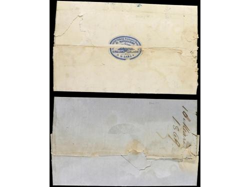 ✉ AUSTRIA. 1868-69. DOS cartas circuladas de ZARA a NEW YORK