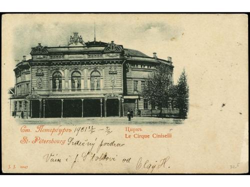 ✉ RUSIA. 1901. SAN PETERSBURGO a PILSEN (Bohemia). Circulada