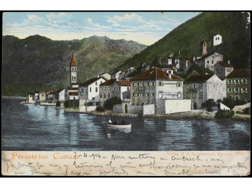 ✉ AUSTRIA. 1904. DUBROVNIK a GRENOBLE. Circulada con sello d