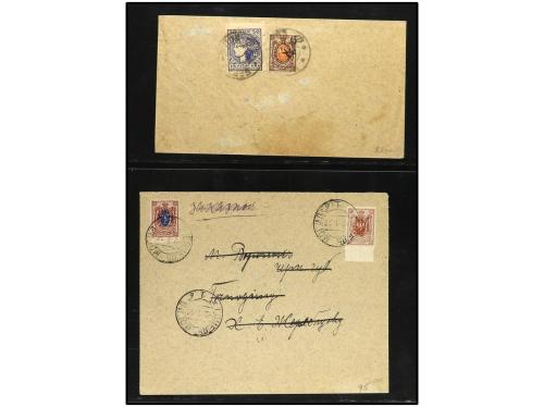 ✉ RUSIA. 1918-23. UKRANIA. Conjunto de 26 cartas, la mayoría