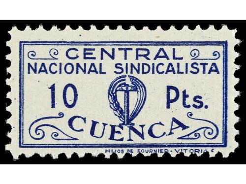 * ESPAÑA GUERRA CIVIL. ZONA NACIONAL. CUENCA. CNS. 10 valore