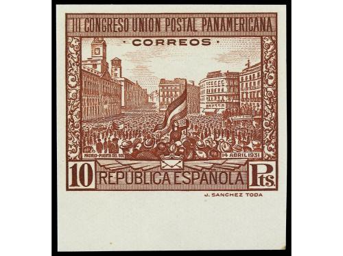 ** ESPAÑA. Ed. 604/13s. SERIE COMPLETA. 10 valores SIN DENTA