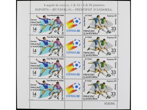 ** ANDORRA. Ed. MP 161. MUNDIAL DE FÚTBOL ESPAÑA&#39;82. 2 valor