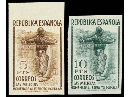 ** ESPAÑA. Ed. 792/800s. SERIE COMPLETA. 9 valores SIN DENTA