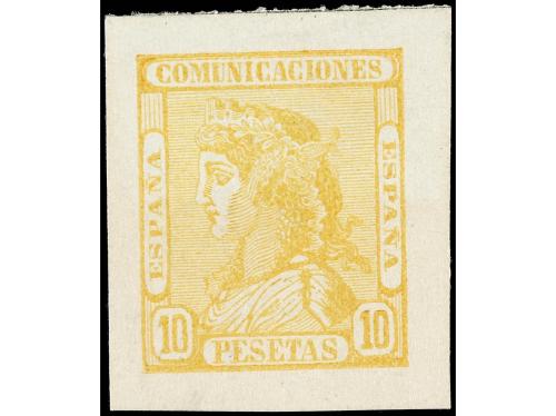 ESPAÑA. 1874. PROYECTO NO ADOPTADO. Conjunto de 13 pruebas d