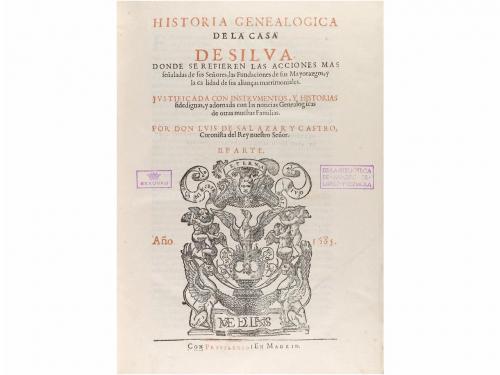 1685. LIBRO. (HISTORIA DE ESPAÑA). SALAZAR Y CASTRO, LUIS DE