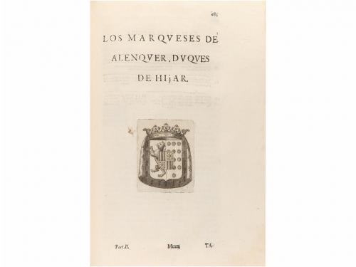 1685. LIBRO. (HISTORIA DE ESPAÑA). SALAZAR Y CASTRO, LUIS DE