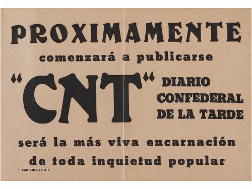 1938-1939. CARTEL. BON COP DE FALÇ A LA MALA HERBA QUE ENS V