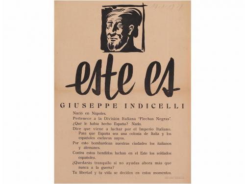 1937-1939 ca. CARTEL. LOTE DE SIETE CARTELES DE PROPAGANDA D