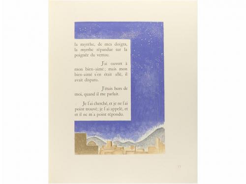 1933. LIBRO. (BIBLIOFILIA). BERQUE, JEAN (ilustr.):. LE CANT