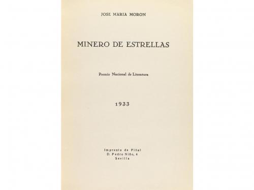 1933. LIBRO. (GENERACIÓN DEL 27-PRIMERA EDICIÓN). MORÓN, JO
