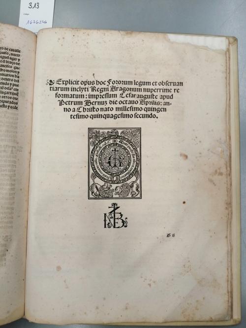 1552-51. LIBRO. (GÓTICO). FORORUM LEGUM E OBSERVANTIARUM...