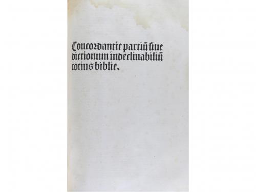 1496. LIBRO. (INCUNABLE-CONCORDANCIA). CONRADO DE ALEMANIA;