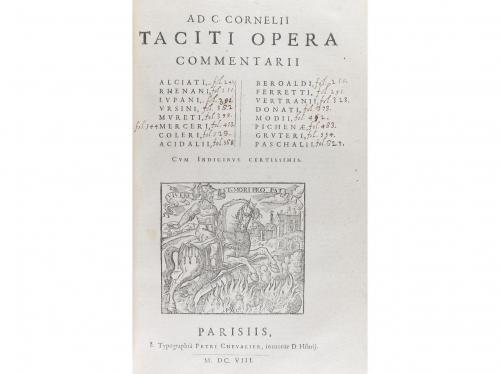 1608. LIBRO. (HISTORIA CLÁSICA). TACITUS, CAJUS CORNELIUS;