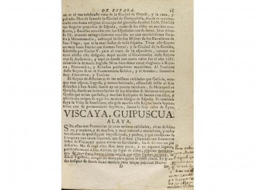 1748. LIBRO. (GEOGRAFÍA- POLÍTICA). REBULLOSA, JAYME:. DESC