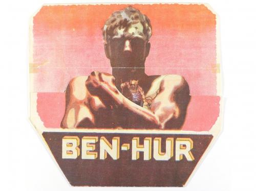 1925. PROGRAMA DE MANO. BEN-HUR. Troquelado desplegable, off
