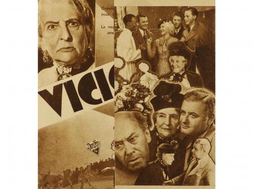 1935. PROGRAMA DE MANO. VICIO Y VIRTUD. Offset. Díptico. Sin