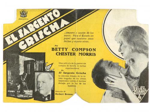 1930. PROGRAMA DE MANO. EL SARGENTO GRISCHA. Offset y litogr
