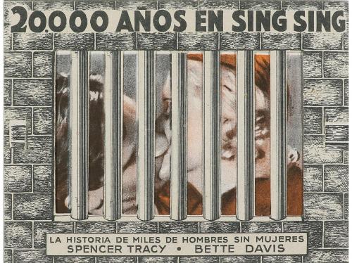 1933. PROGRAMA DE MANO. 20.000 AÑOS EN SING SING. Offset. Tr