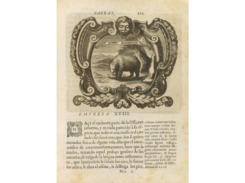 1682. LIBRO. (EMBLEMAS-TEOLOGÍA). NUÑEZ DE CEPEDA, FRANCISCO