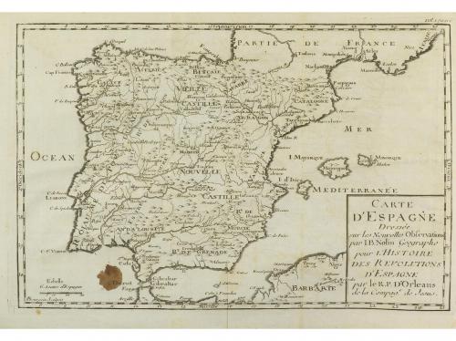 1734. LIBRO. (HISTORIA-ESPAÑA). ORLEANS, JOSEPH D&#39;:. HISTOIR