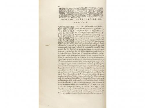 1551. LIBRO. (HISTORIA CLÁSICA). APPIANI ALEXANDRINI [APIANO