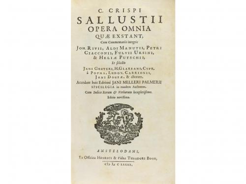 1690. LIBRO. (LITERATURA-CLÁSICOS). SALLUSTII, C. CRISPI:. O