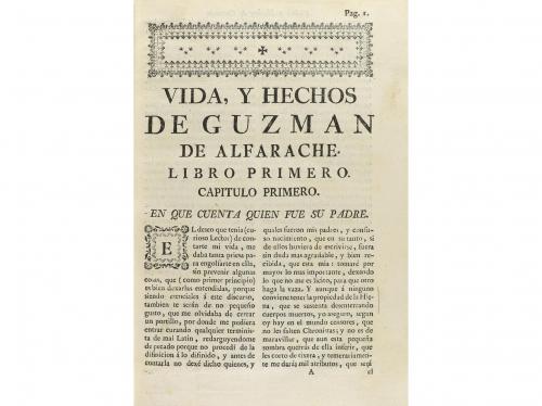 1750. LIBRO. (LITERATURA-PICARESCA). ALEMAN, MATHEO:. PRIMER