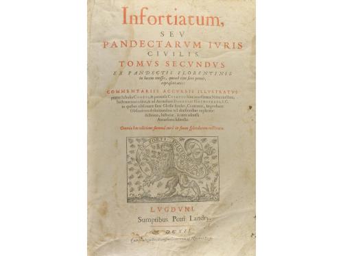 1612. LIBRO. (DERECHO). ACCURSII; CONTII; CUIACII; GOTHOFRED