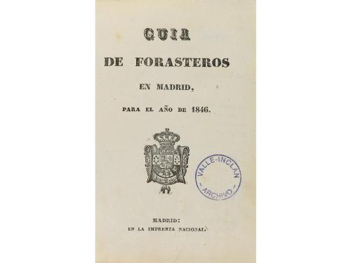 1846. LIBRO. (GUÍA -VIAJES). GUIA DE FORASTEROS EN MADRID, P