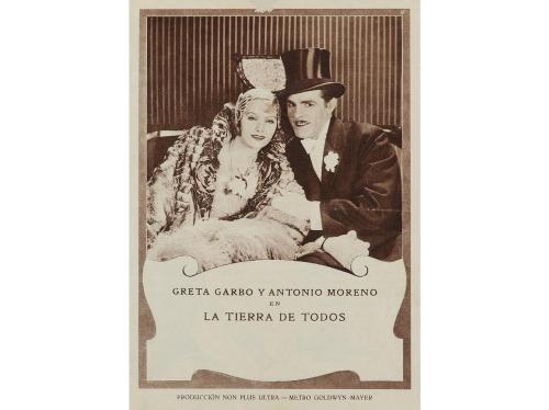 1926. PROGRAMA DE MANO. LA TIERRA DE TODOS. Díptico offset. 
