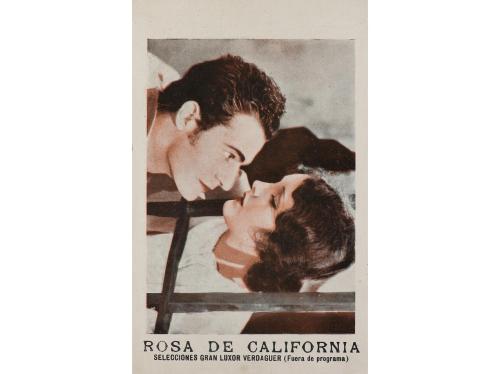 1921 ca. PROGRAMA DE MANO. ROSA DE CALIFORNIA. Díptico horiz
