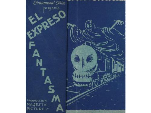1932. PROGRAMA DE MANO. EL EXPRESO FANTASMA. Díptico, offset