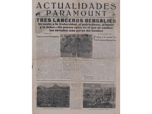 1931. PROGRAMA DE MANO. HONRARÁS A TU MADRE. Díptico con una