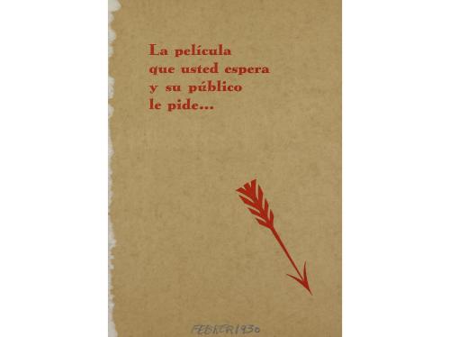 1930. PROGRAMA DE MANO. LA CANCION DEL DIA. Díptico troquela