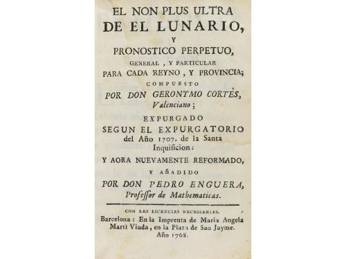 1768. LIBRO. (CIENCIA). CORTES, GERONYMO; ENGUERA, PEDRO:. E