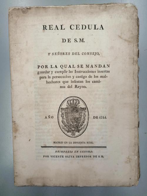 1814. FOLLETOS. (DERECHO). REAL CEDULA DE S. M. Y SEÑORES DE