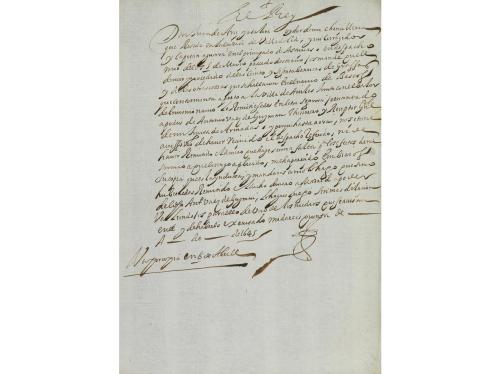 1645. MANUSCRITO. (FIRMA REAL-FELIPE IV). DOS DOCUMENTOS MAN