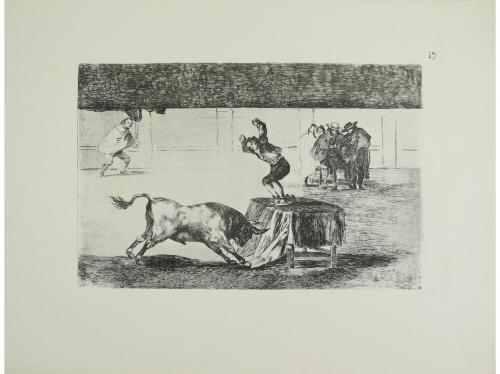 [1947]. GRABADO. (FACSÍMIL). GOYA:. LA TAUROMAQUIA. Barcelon