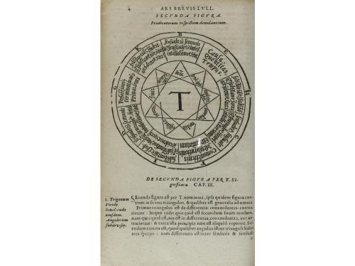 1617. LIBRO. (FILOSOFÍA). LULLII, RAYMUNDI:. OPERA EAQUAE AD