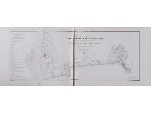 1861. LIBRO. (CARTOGRAFÍA-COLONIAS). ATLAS HISTÓRICO Y TOPOG