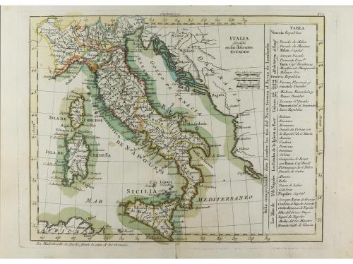 1792. LIBRO. (ATLAS). LOPEZ, TOMAS:. ATLAS ELEMENTAL MODERNO