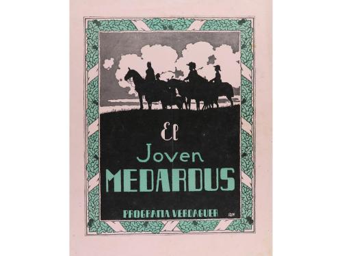 1923. PROGRAMA DE MANO. EL JOVEN MEDARDUS. Cuadernillo en 4º