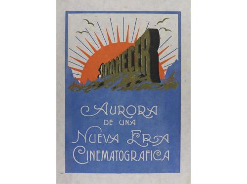 1927. PROGRAMA DE MANO. AMANECER. Prueba litográfica sobre c