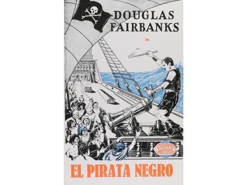 1926. PROGRAMA DE MANO. EL PIRATA NEGRO. Cuadernillo 8º estr