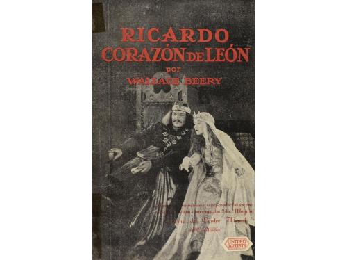 1923. PROGRAMA DE MANO. RICARDO CORAZÓN DE LEÓN. Cuadernillo