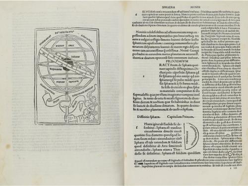 1499. LIBRO. (INCUNABLE). SACRO BOSCO JOHANNES DE:. SPHAERA 