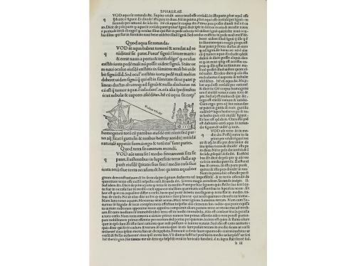 1499. LIBRO. (INCUNABLE). SACRO BOSCO JOHANNES DE:. SPHAERA 